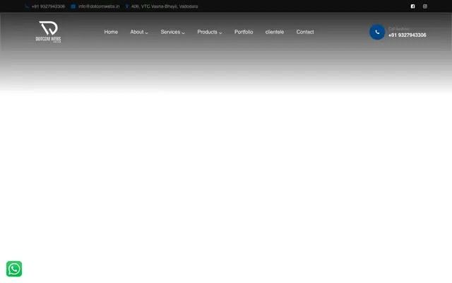 Dotcom Webs Pvt Ltd website