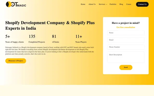 Dotmagic Infotech website