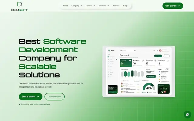 Dousoft It Solution Pvt. Ltd. website