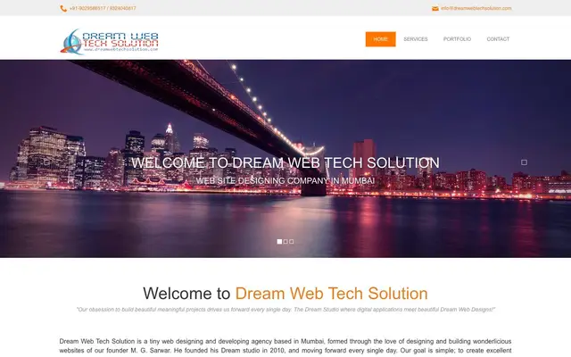 Dream Web Tech Solution website