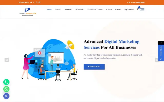 Dreamz Interactive website