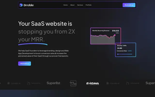 Droble Web Design Agency website