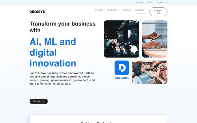 DROISYS INDIA PVT LTD website