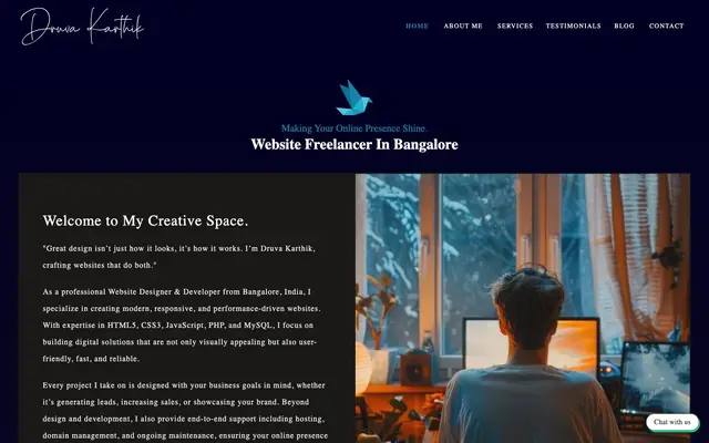 Druva Karthik website