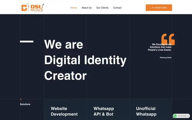 DSU INFOTECH website