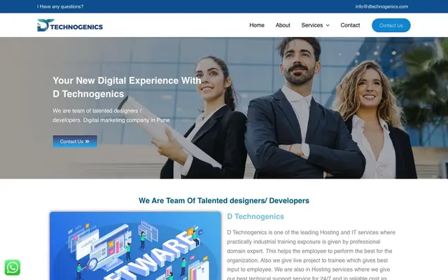 D Technogenics Private Limited website