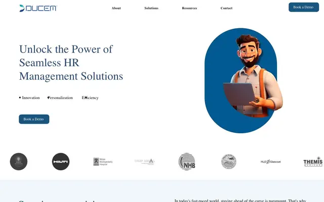 Ducem Technologies Pvt. Ltd. - HRMS Solution Software | Software Solution website