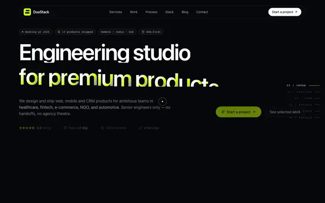 DuoStack website