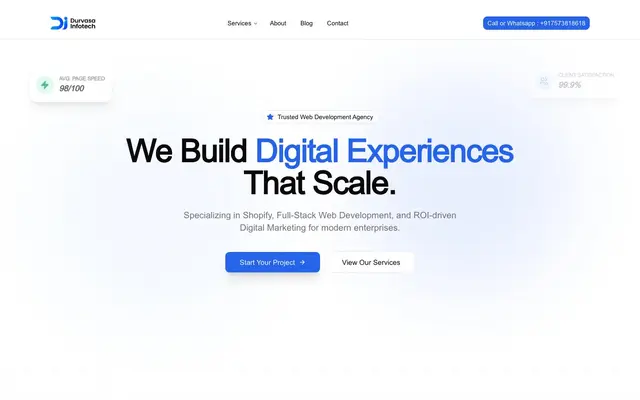 Durvasa Infotech website