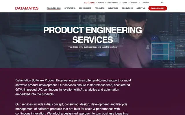 Datamatics Global Services Limited (Digital Experiences) website