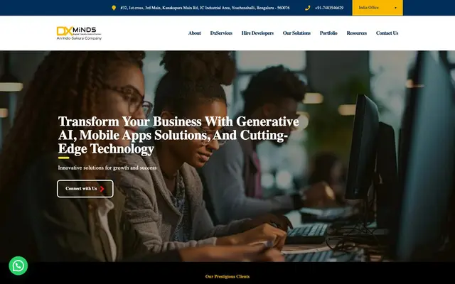 DxMinds website