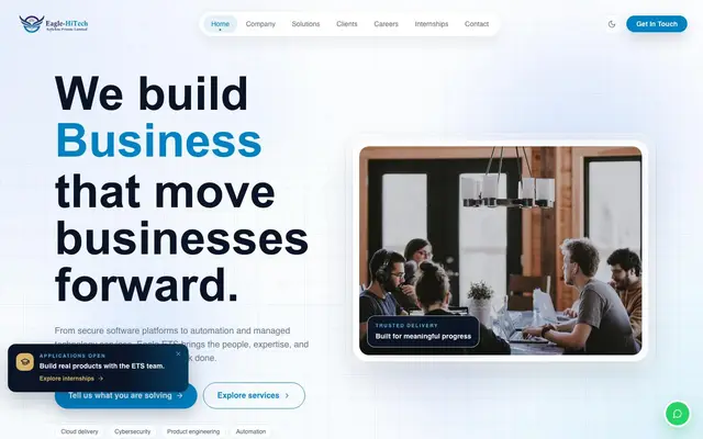Eagle-HiTech Softclou Private Limited website