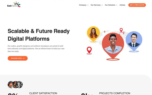 EastSons' Technologies website