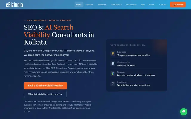 Ebizindia Consulting Private Limited website