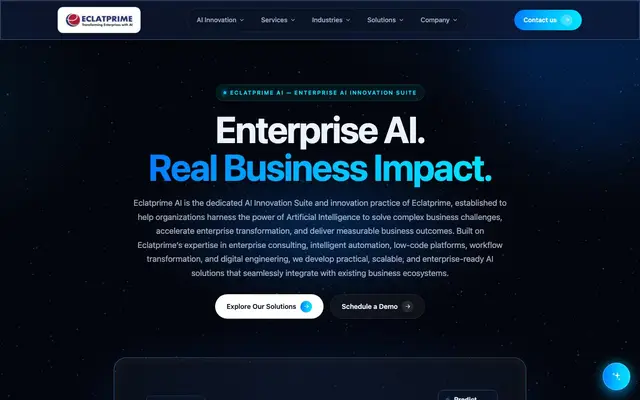 Eclatprime Digital Pvt Ltd website