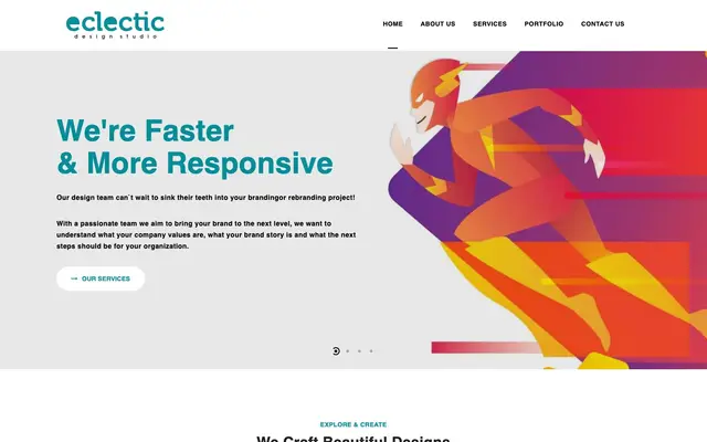 Eclectic Design Studio website