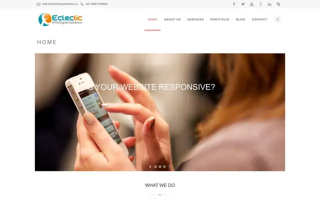 Eclectik Solutions Pvt Ltd website