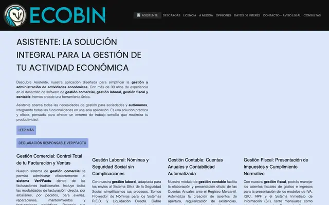 Ecosistema Binario de la Informacion, S.L. website