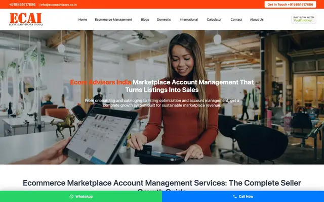 Ecom Advisors India website