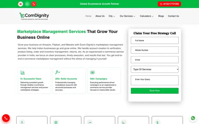 Ecom Dignity website