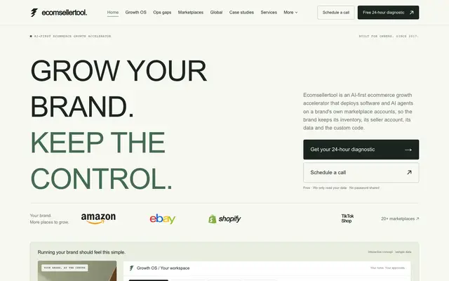 Ecomsellertool website