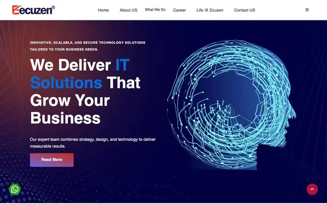 Ecuzen Software Private Limited website