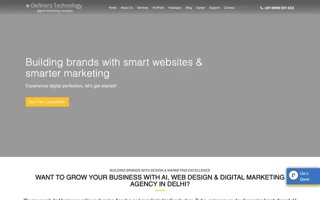 e-Definers Technology website