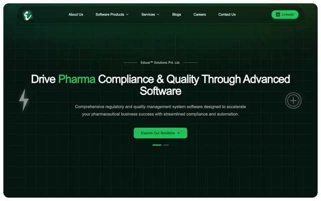 Educe Solutions website