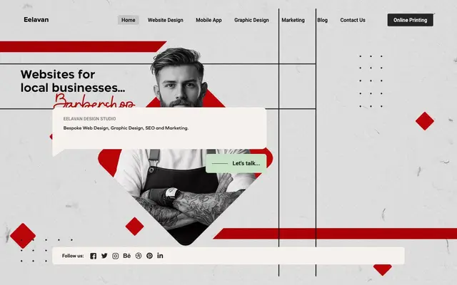 Eelavan Design Studio website
