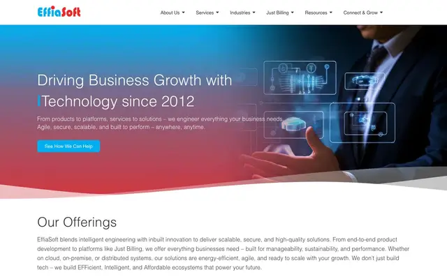 EffiaSoft Private Limited website