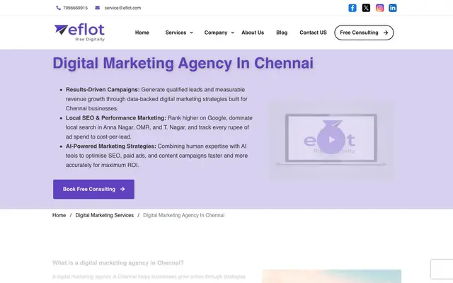 Eflot website