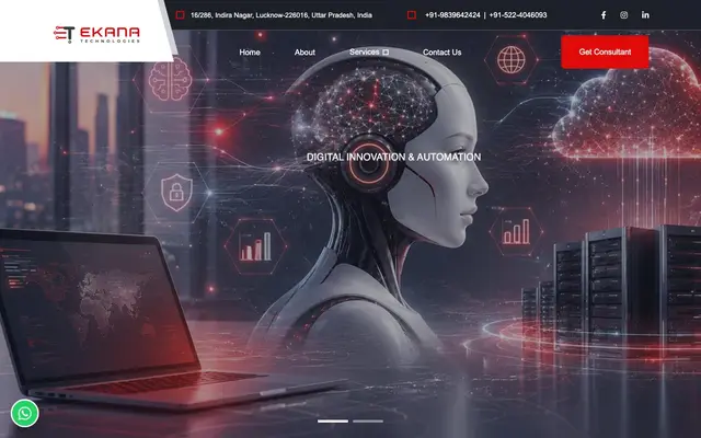 Ekana Technologies Pvt. Ltd. website