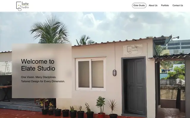 Elate Studio website