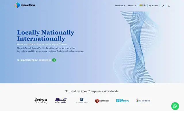 Elegant Carve Infotech Private Limited website