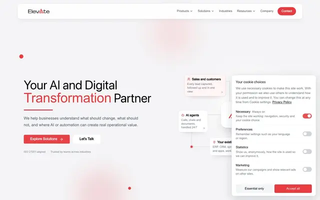 ElevAIte Automations Private Limited website