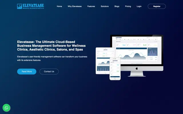 Elevatease CRM website