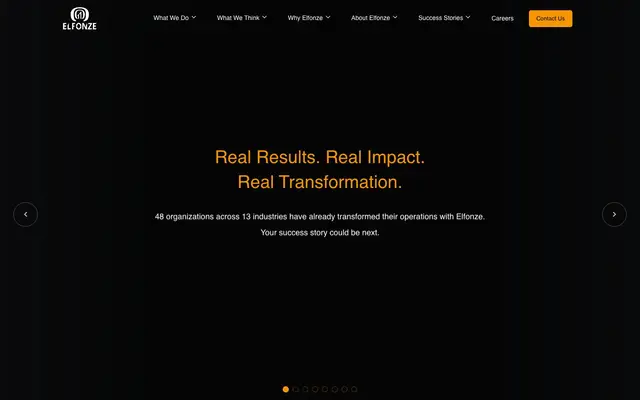 Elfonze Technologies Pvt Ltd website