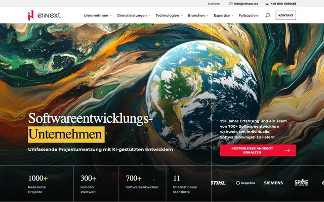Elinext website