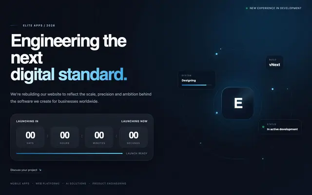 Elite Apps website