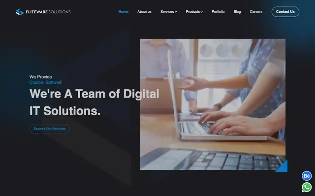 Eliteware Solutions website