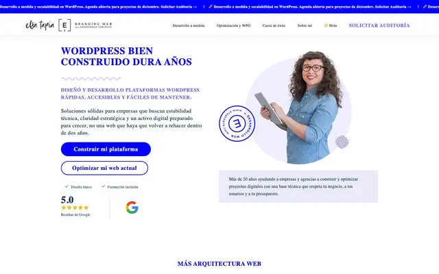Elsa Tapia Branding Web website