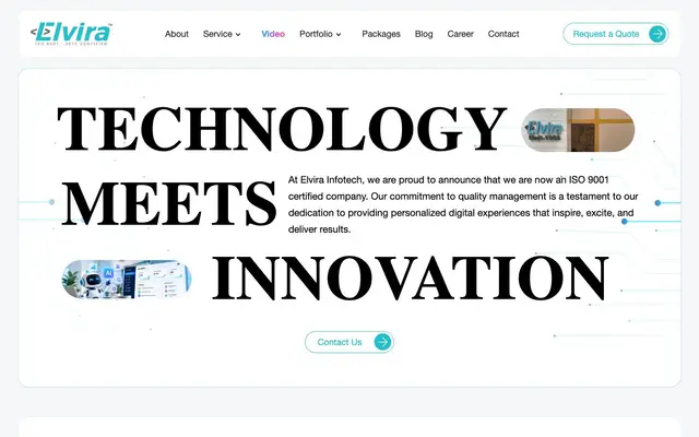Elvira Infotech Private Limited website