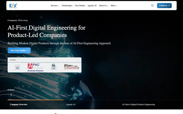 EOV Digital Solutions Pvt Ltd | AI Native Product Development | Digital Product Engineering | Digital Product Experience website
