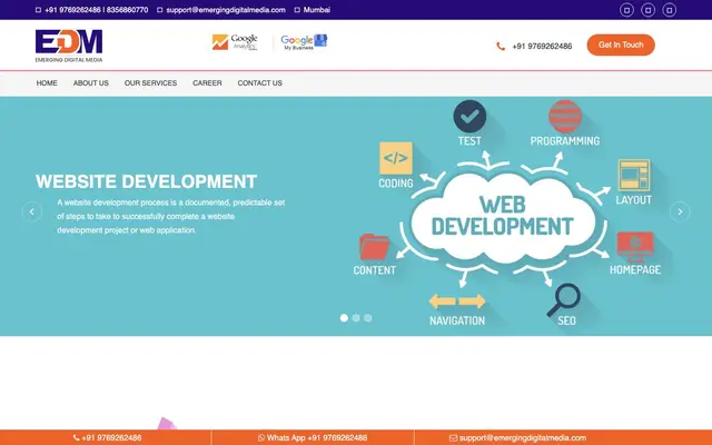 Emerging Digital Media website