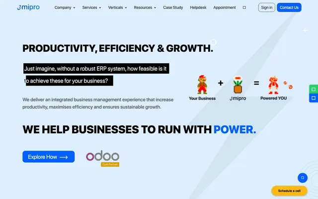 Emipro Technologies Pvt. Ltd. website