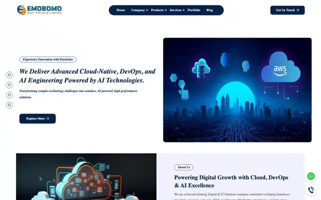 Emobomo Soft Private Limited website
