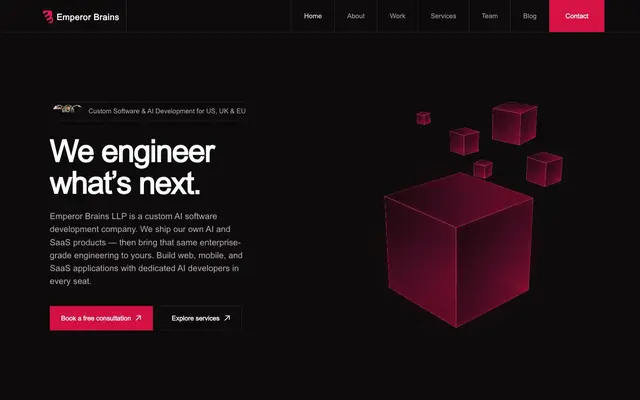 Emperor Brains IT Solutions LLP website