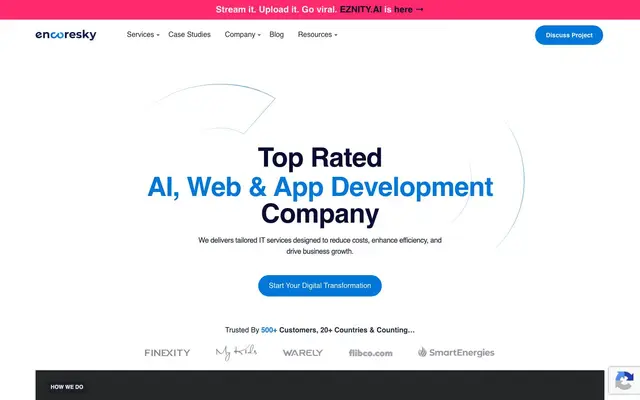 EncoreSky Technologies Pvt Ltd website