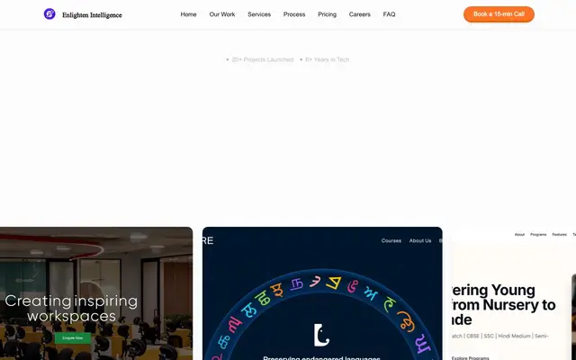 Enlighten Intelligence website