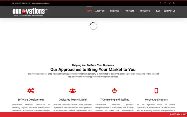 Ennovations Techserv Pvt. Ltd. website